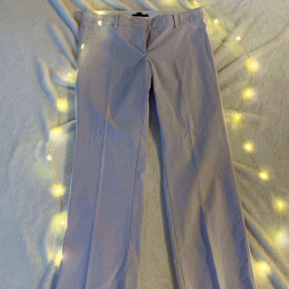 White stripped jeans